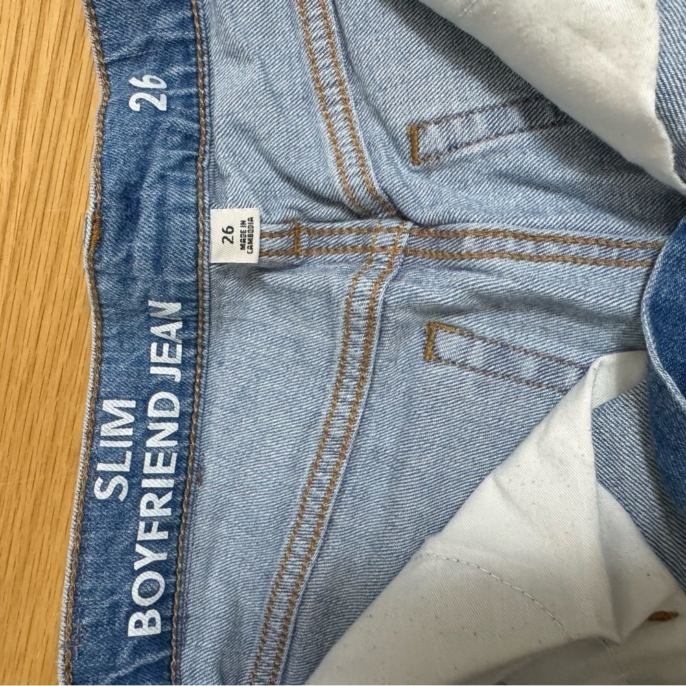 J.Crew Factory Slim Boyfriend Jean Women’s Size 26 Light Wash All-Day Stretch - Picture 11 of 12